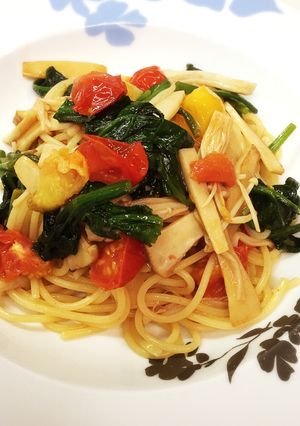 ランチに簡単&さっぱり!バタぽんパスタ♪-レシピのメイン写真