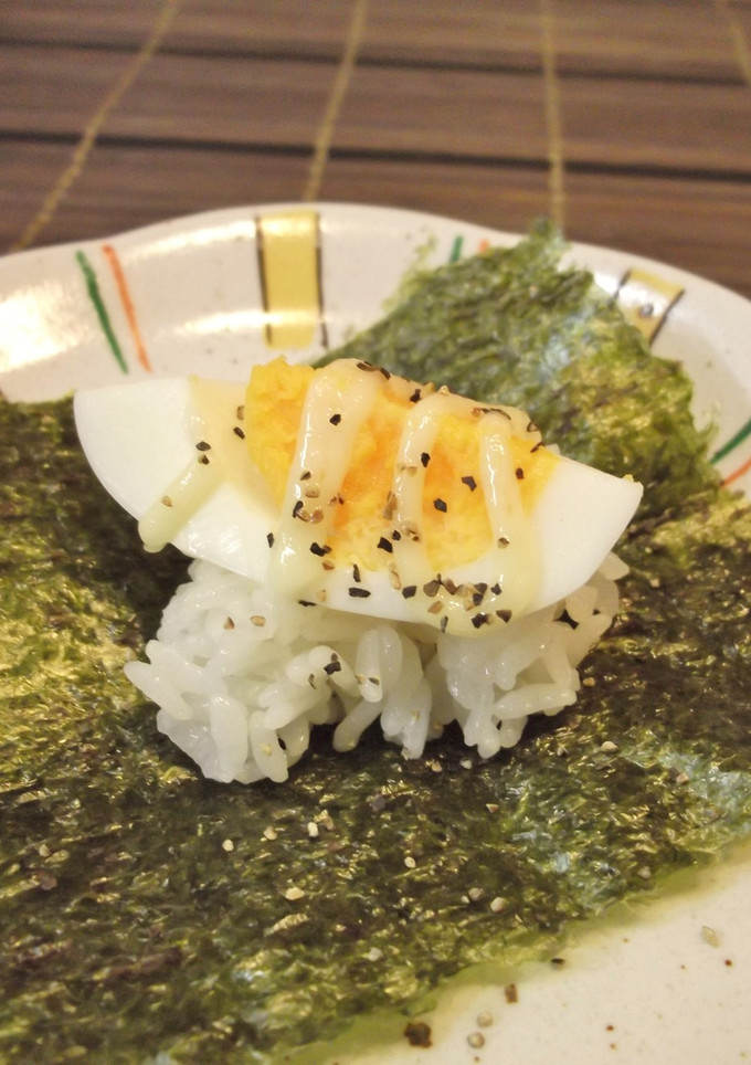 焼きマヨ卵　手まきごはん-レシピのメイン写真