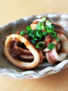 簡単!イカの味噌バター炒め-レシピのメイン写真