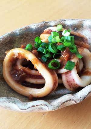 簡単!イカの味噌バター炒め-レシピのメイン写真