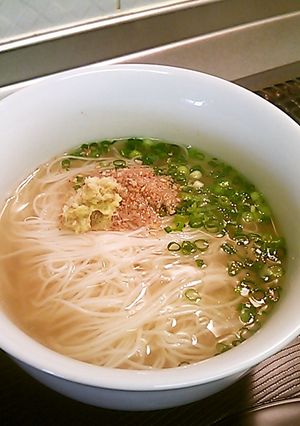 生姜あったかニュー麺-レシピのメイン写真