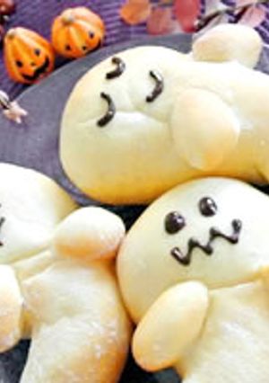ひゅーどろどろ！おばけパン-レシピのメイン写真