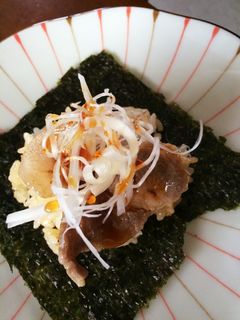 豚丼で手まきごはん-レシピのメイン写真
