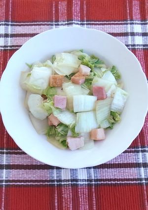 白菜ベーコンのポン酢炒め。-レシピのメイン写真