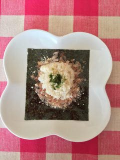 朝食に簡単かつおチーズの手巻きごはん♪-レシピのメイン写真