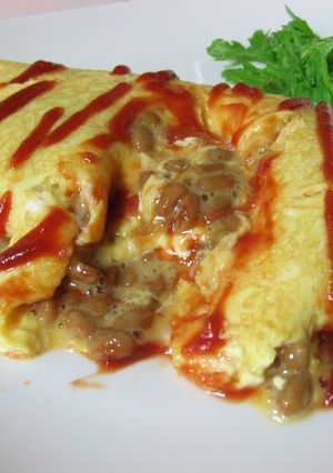 納豆オムレツ-レシピのメイン写真