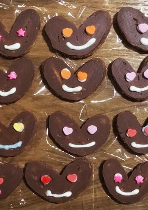 簡単かわいいおいしい源氏パイチョコデコ-レシピのメイン写真