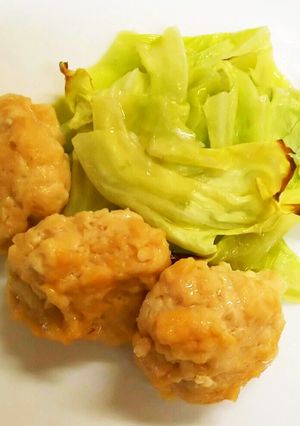お弁当に！鶏ひき肉の鶏がらスープ風味焼き-レシピのメイン写真