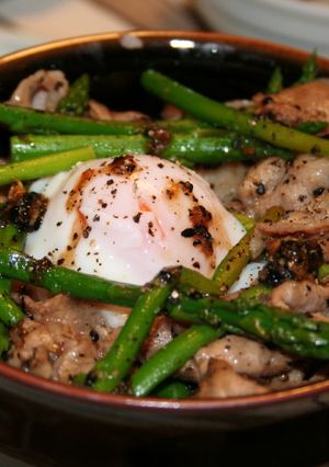 超簡単！豚肉とアスパラの中華風丼-レシピのメイン写真