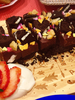 A picture of 簡単!焼かない!オレオ生チョコケーキ♡.