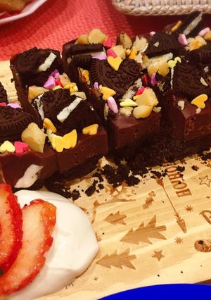 簡単！焼かない！オレオ生チョコケーキ♡-レシピのメイン写真