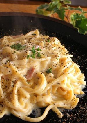 スライスチーズでカルボナーラ♪♪-レシピのメイン写真