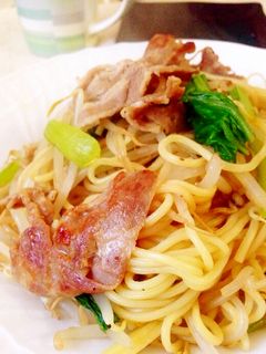 ノンオイル♫ヘルシー上海風焼きそば-レシピのメイン写真