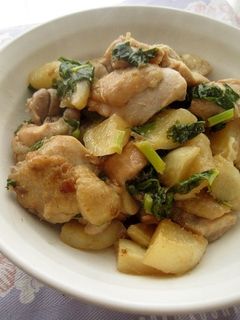 鶏肉と蕪の炒め煮-レシピのメイン写真