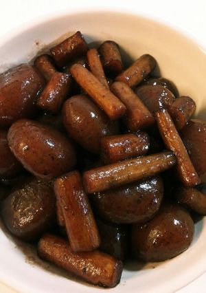 玉こんにゃくとゴボウの炒め煮-レシピのメイン写真