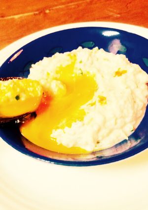 ・・くずし卵の豆腐がゆ・・-レシピのメイン写真