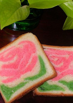 母の日にお花のレンジパン♪-レシピのメイン写真