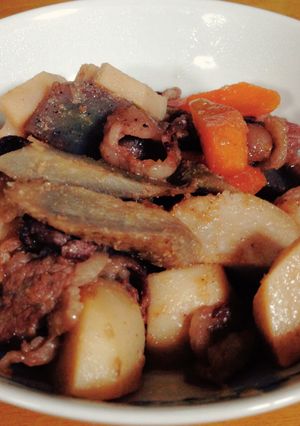 牛肉と根菜のごま煮-レシピのメイン写真