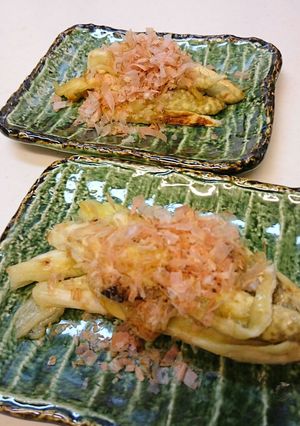 魚焼きグリルとトングで簡単焼きナス、-レシピのメイン写真