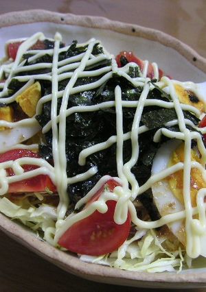 春きゃべつと海苔のまぜまぜサラダ-レシピのメイン写真