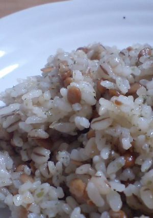 青のりたっぷり！納豆チャーハン♪-レシピのメイン写真
