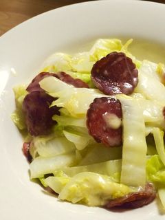 サラミと白菜のチーズ炒め♪-レシピのメイン写真