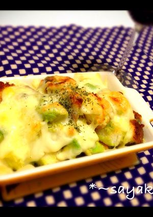 さっと出来る♡アボカドふわふわグラタン-レシピのメイン写真