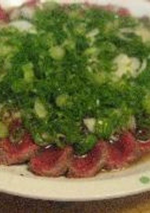 我が家風　さっぱり牛肉のたたき-レシピのメイン写真