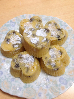 レンジdeラムレーズン蒸しパンケーキ♡-レシピのメイン写真