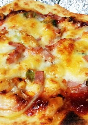 魚焼きグリルで簡単にピザ！-レシピのメイン写真