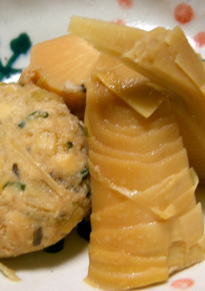 筍とつくねの煮物-レシピのメイン写真