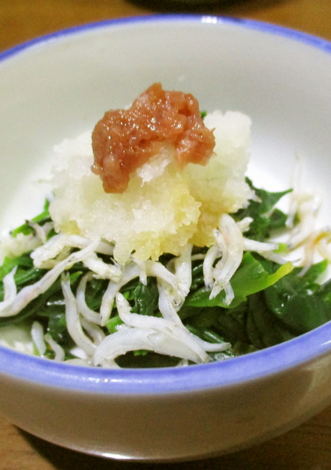 ほうれん草としらすのポン酢おろし-レシピのメイン写真