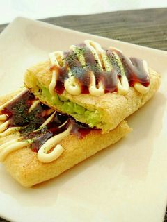 お好み焼き風☆油揚げサンド-レシピのメイン写真