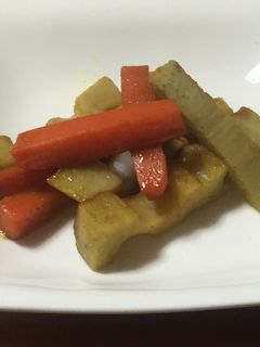 レンコンとにんじんのカレーきんぴら-レシピのメイン写真