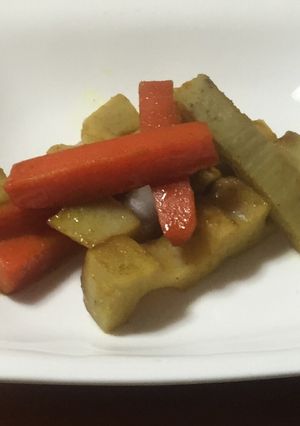 レンコンとにんじんのカレーきんぴら-レシピのメイン写真