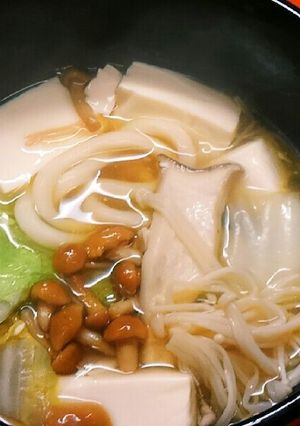 豆腐ときのこのなめ茸鍋✌-レシピのメイン写真