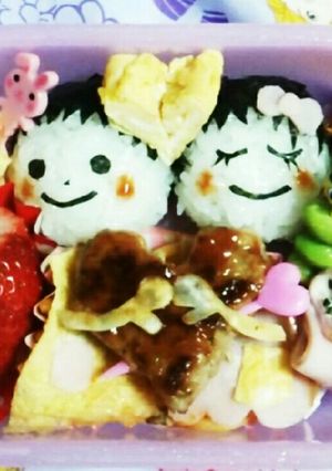 バレンタイン♪キャラ弁♪-レシピのメイン写真