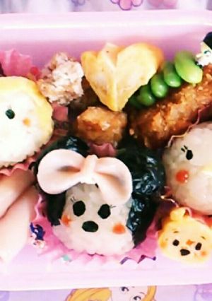 ツムツムガールズ♪キャラ弁(*^-^*)-レシピのメイン写真