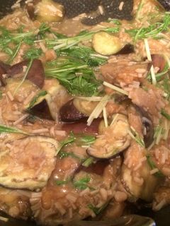 茄子とえのきの揚げ玉炒め煮-レシピのメイン写真