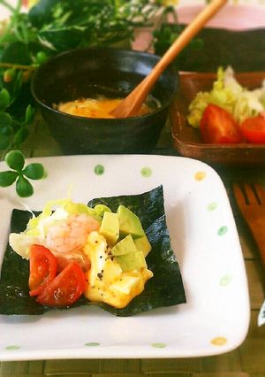 エビアボカドの♡カフェデリ風手まきごはん-レシピのメイン写真
