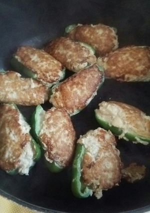 簡単節約ピーマンの肉詰め-レシピのメイン写真