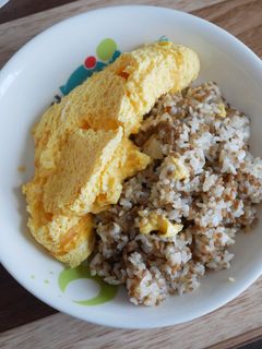 不器用挽肉炒飯オムライス-レシピのメイン写真