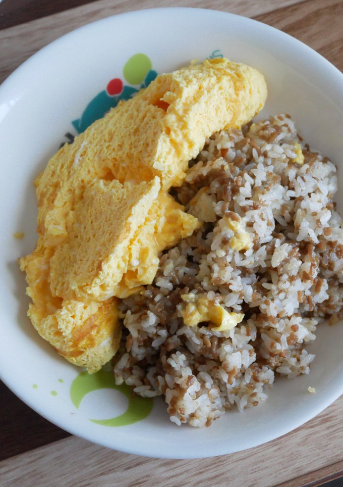 不器用挽肉炒飯オムライス-レシピのメイン写真
