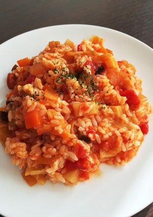 簡単リメイク★トマトチーズリゾット-レシピのメイン写真
