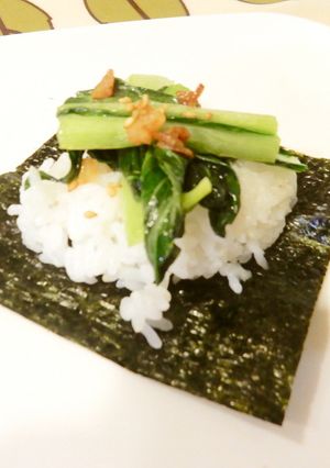 超簡単！シンプル小松菜ソテー巻き-レシピのメイン写真