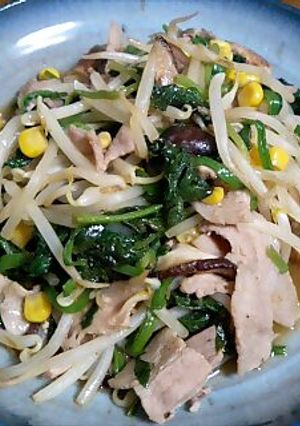 もやしとほうれん草の野菜炒め-レシピのメイン写真