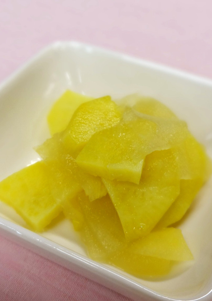 【離乳食中期】さつま芋とりんごの重ね煮-レシピのメイン写真