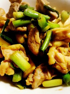 葉にんにくと鶏肉の甘辛炒め-レシピのメイン写真