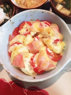 ポテトとトマトのチーズ焼き-レシピのメイン写真