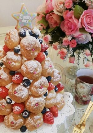 パーティーに♪簡単シュークリームタワー-レシピのメイン写真